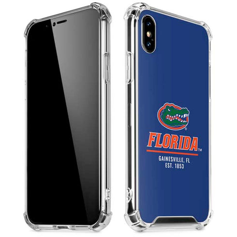 University of Florida Gainesville Est 1853 Blue iPhone XS Max Clear Case